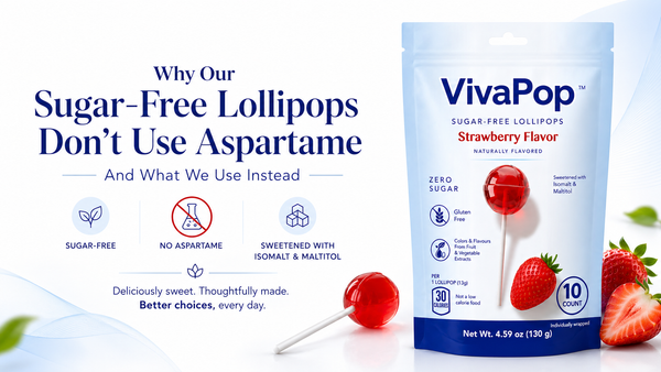 Why Our Sugar-Free Lollipops Don't Use Aspartame — And What We Use Instead