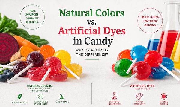 Natural Colors vs. Artificial Dyes in Candy: What's Actually the Difference?