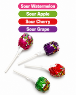 Kamikaze Pops — Sour Bubble Gum Filled Lollipops, 36 Count Display Box
