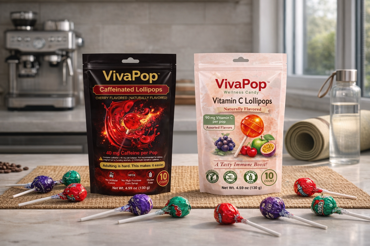 Functional Lollipops | Caffeine, Vitamin C & Sour Candy | Dazzler USA