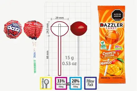 Medium ball lollipop