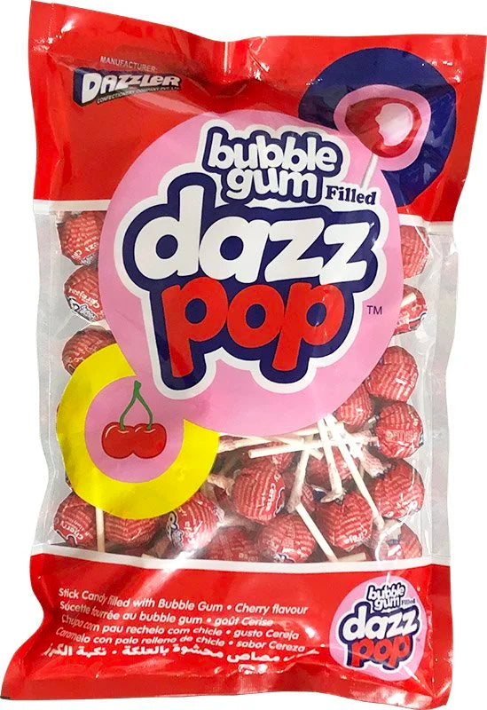 Dazz Pop cherry lollipop bag